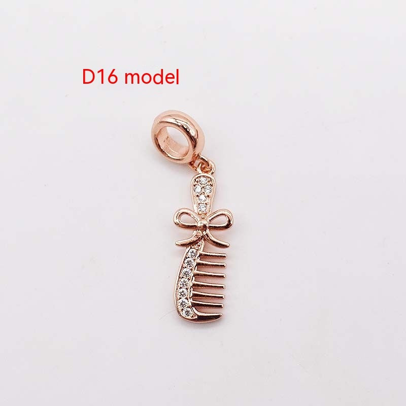 Copper Plating 14K Gold Large Hole Spacer Bead Can String Leather Rope Bracelet Pendant - FASHIONKULTUR