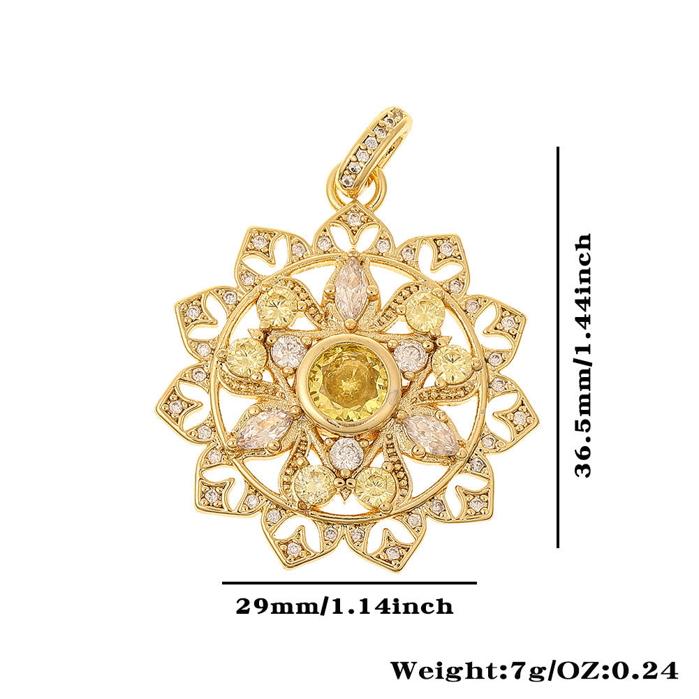 Colorful Zircon Light Luxury Tree Of Life Pendant - FASHIONKULTUR