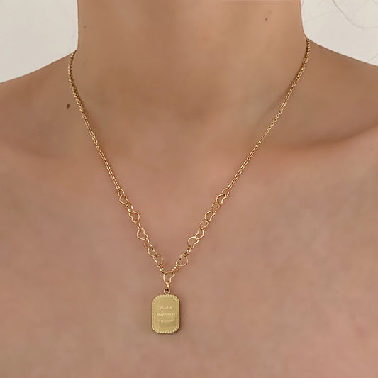 Retro Niche Wild Love Clavicle Chain Necklace - FASHIONKULTUR