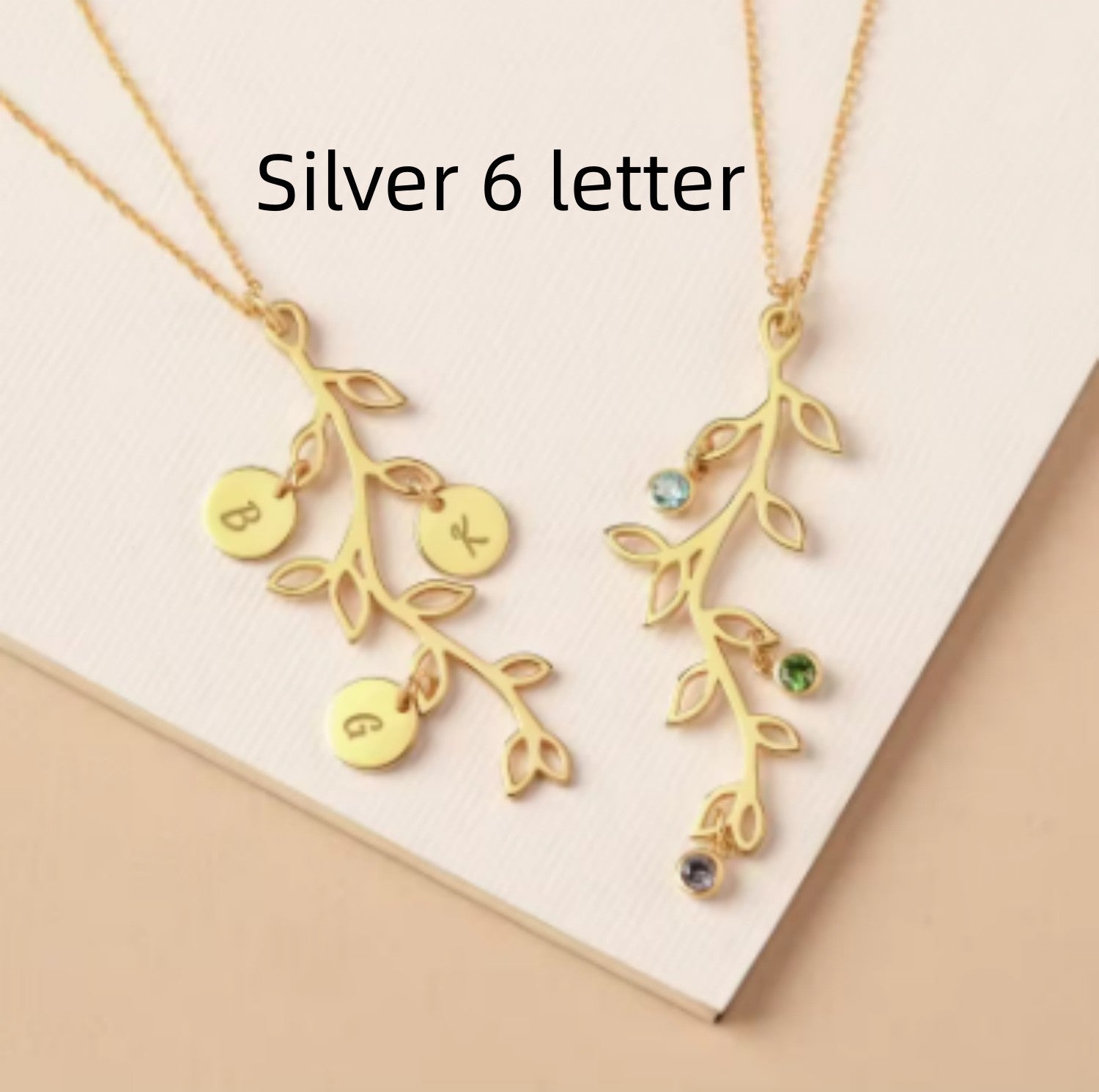 Stainless Steel Necklace Birthstone Personality - FASHIONKULTUR