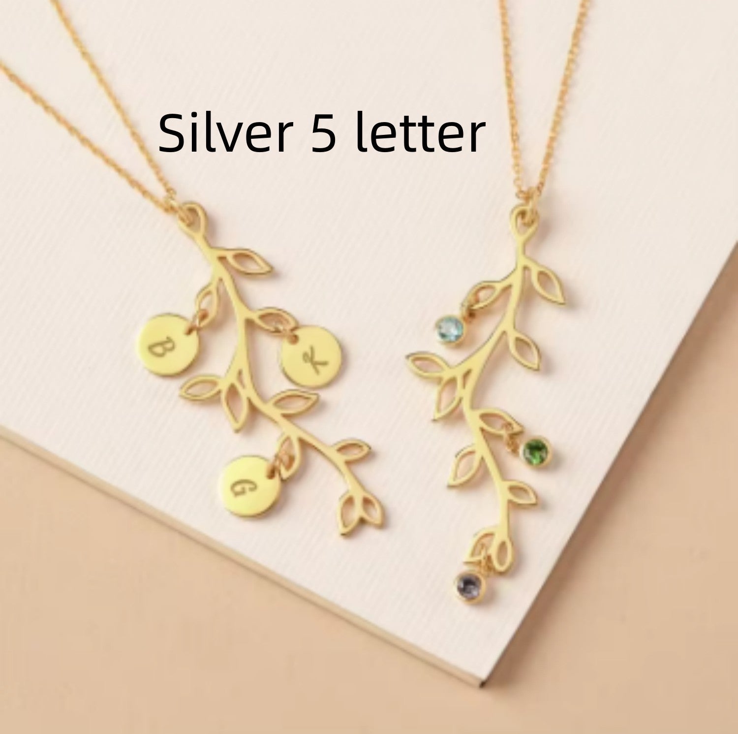 Stainless Steel Necklace Birthstone Personality - FASHIONKULTUR