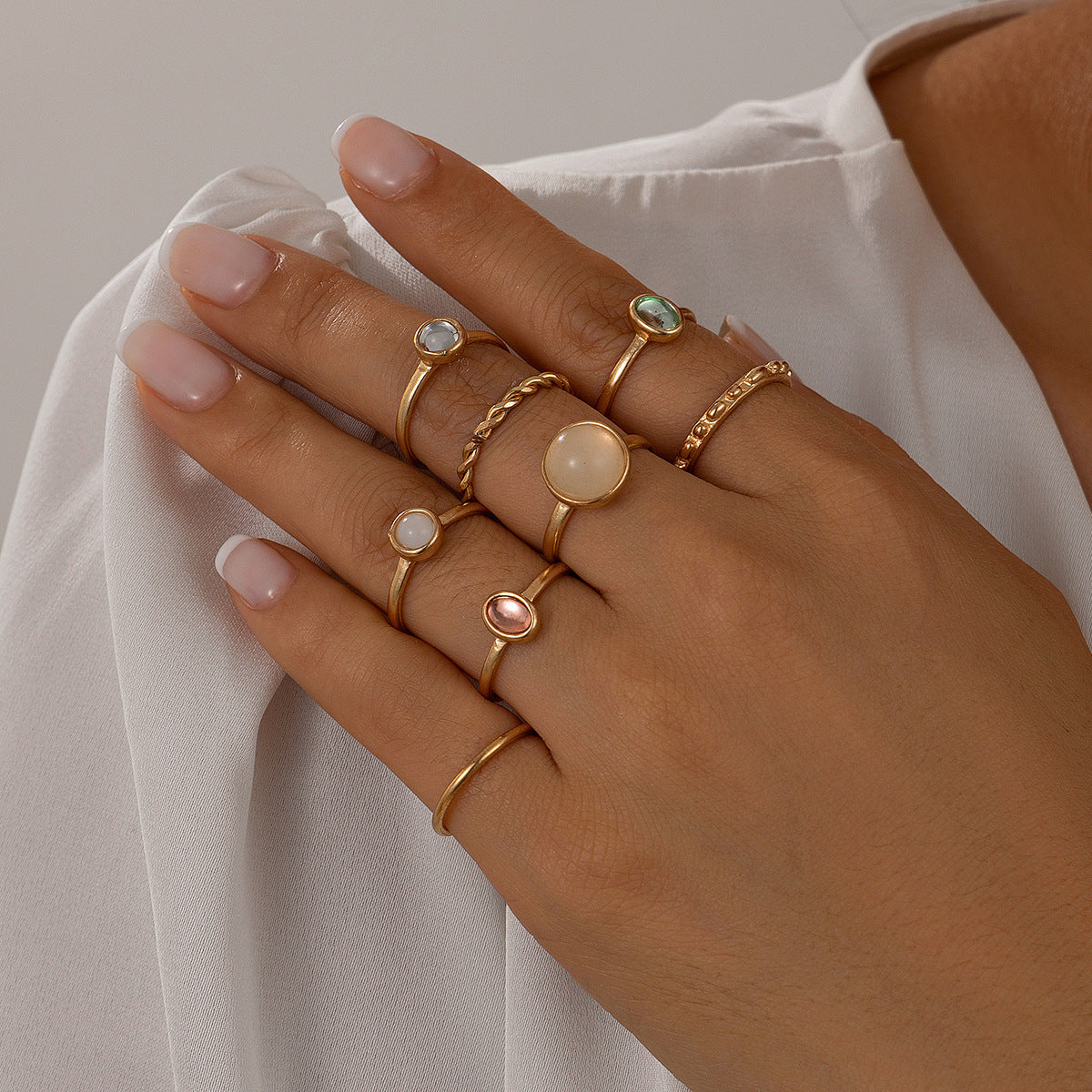 Golden Elegance Bridal Set with All-match Suit Ring - FASHIONKULTUR