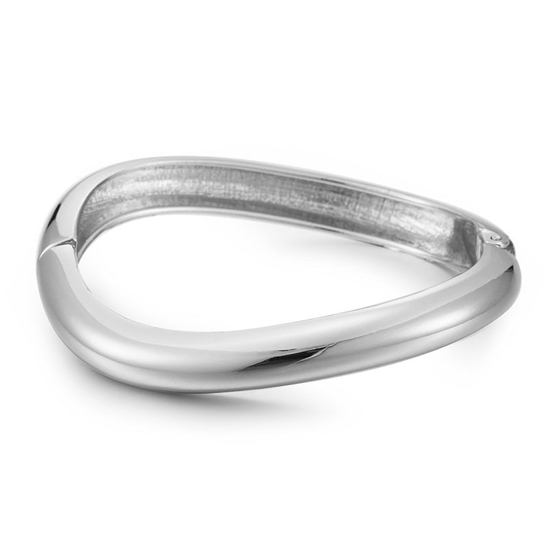 Asymmetric Simple High-grade Irregular Zinc Alloy Bracelet - FASHIONKULTUR