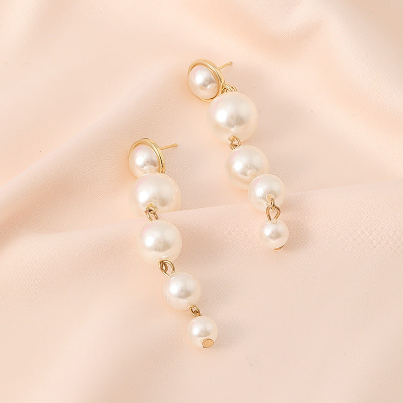 Light Luxury French Retro Temperament Large Pearl Earrings - FASHIONKULTUR