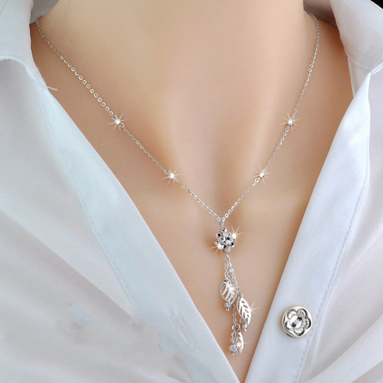 925 Sterling Silver 18K Color Gold Necklace - FASHIONKULTUR