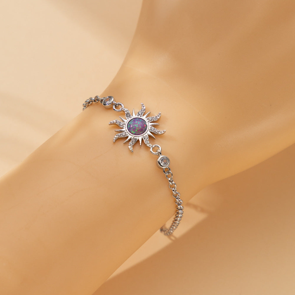 Zircon Necklace Vintage Ring Copper Inlaid - FASHIONKULTUR