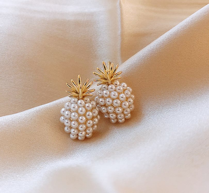 Pineapple Starfish Pearl Earrings - FASHIONKULTUR