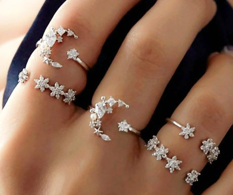 Shining Star Tassel Earrings Back Hanging Exquisite Earrings - FASHIONKULTUR