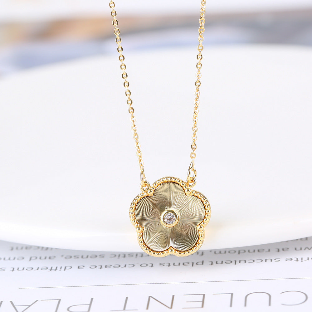 Gold Flower Bracelet Ring Earrings Women's Jewelry Set - FASHIONKULTUR