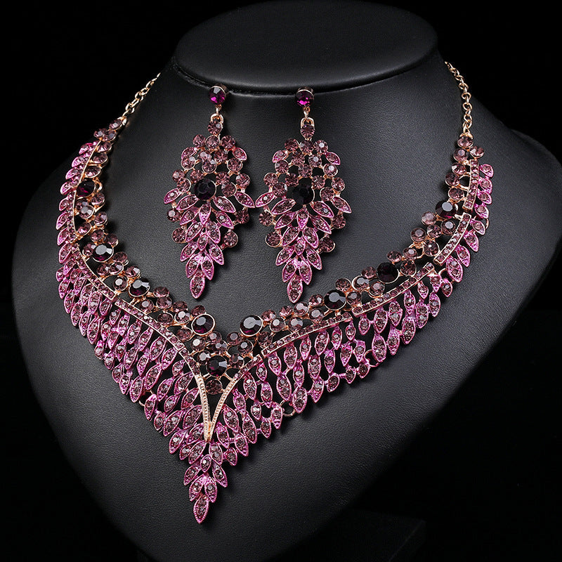 Necklace And Earrings Suite High Profile Retro Delicate - FASHIONKULTUR
