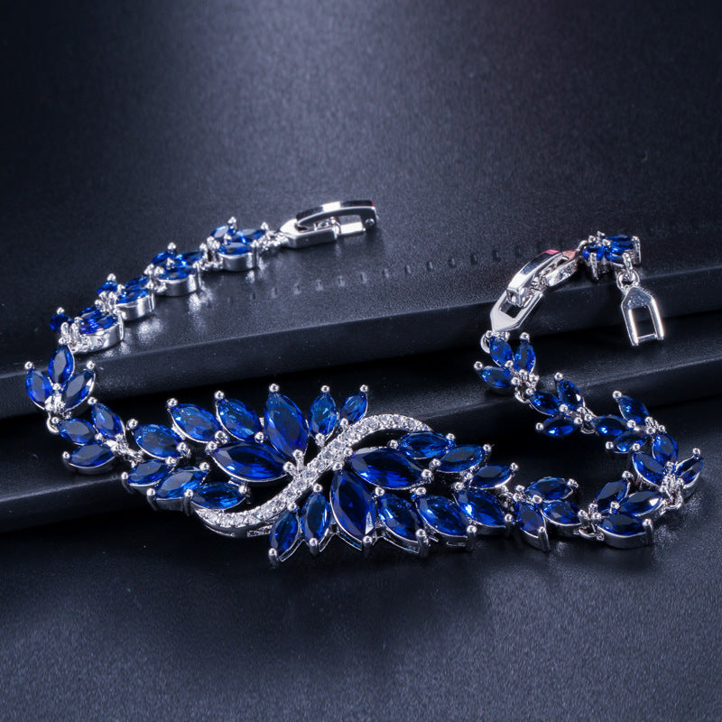 Women's Bingling Flower Zircon Bracelet Jewelry - FASHIONKULTUR