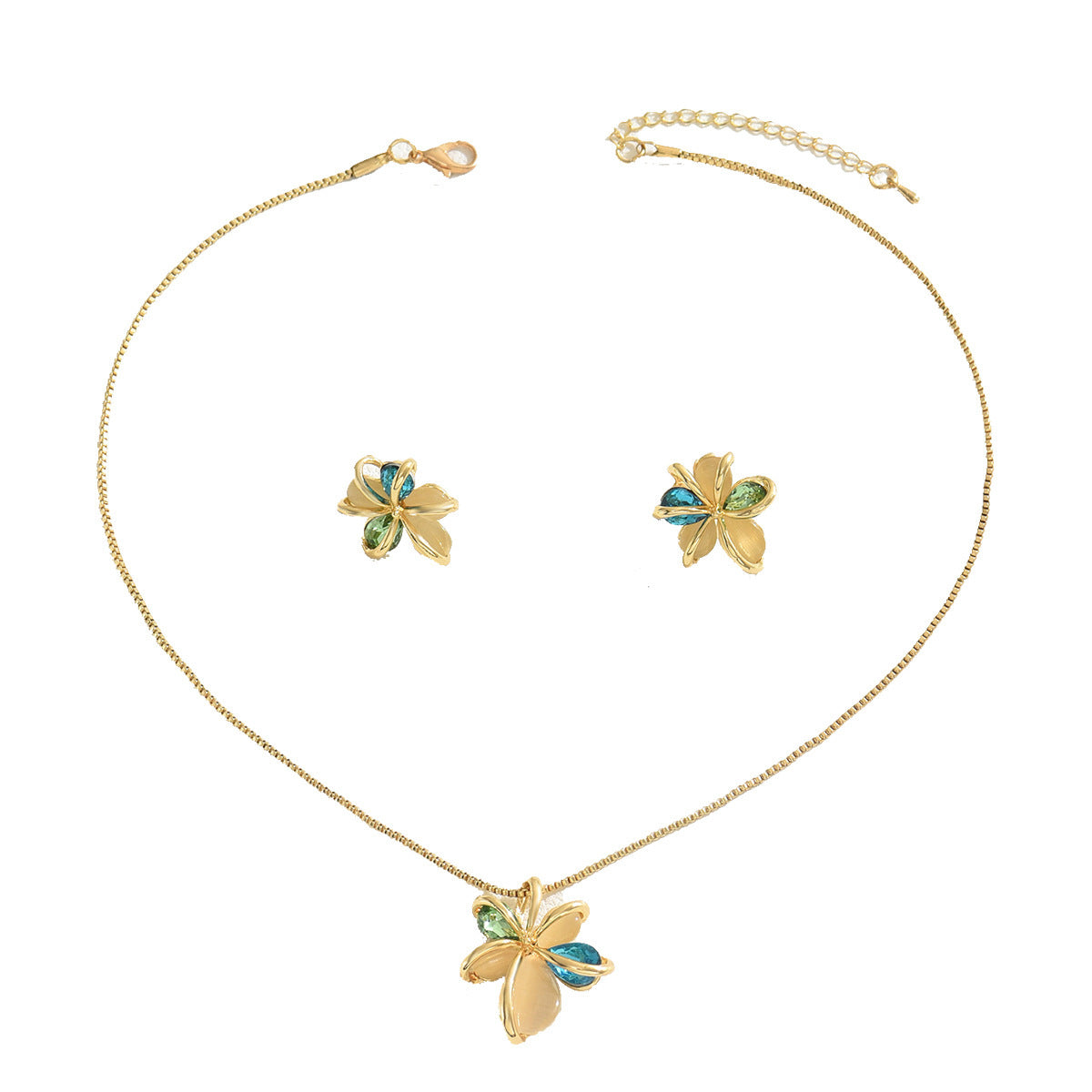 Vintage Women's Necklace Suit Inlaid Jewel - FASHIONKULTUR