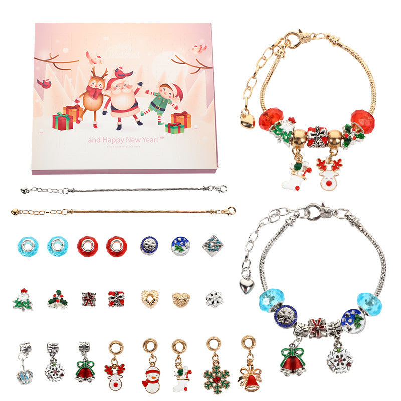 Christmas Bracelet Beads Gift Box Jewelry Set - FASHIONKULTUR
