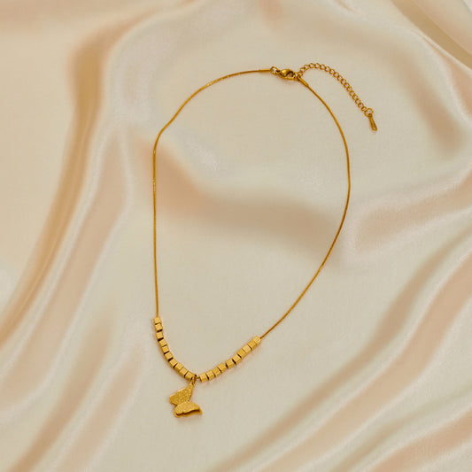 Stainless Steel Jewelry Set Necklace Earrings Ring Three-piece Set - FASHIONKULTUR