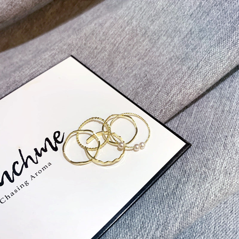 Personality Simple Pure Desire Gold Ring - FASHIONKULTUR