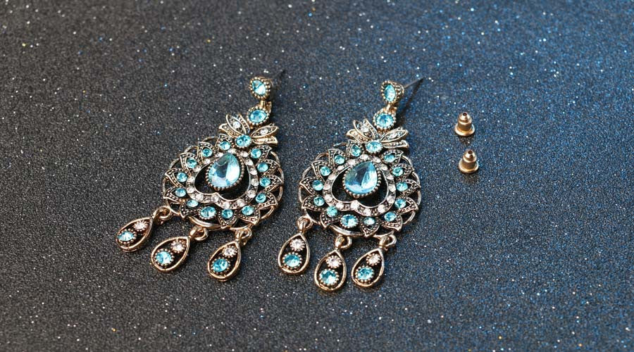 Vintage Indian Jewelry Necklace Earrings Eyebrow Pendant - FASHIONKULTUR
