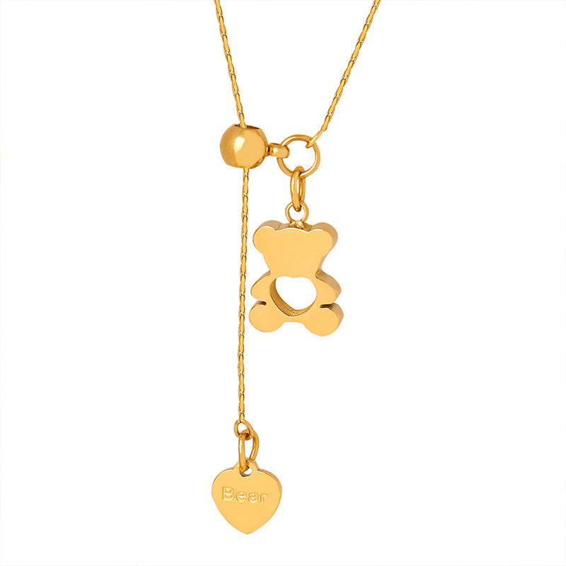 Cartoon Cartoon Bear Cute Jewelry For Girls Necklace - FASHIONKULTUR