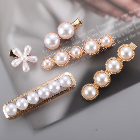 Slip-on Pearl Bow Hair Clip - FASHIONKULTUR