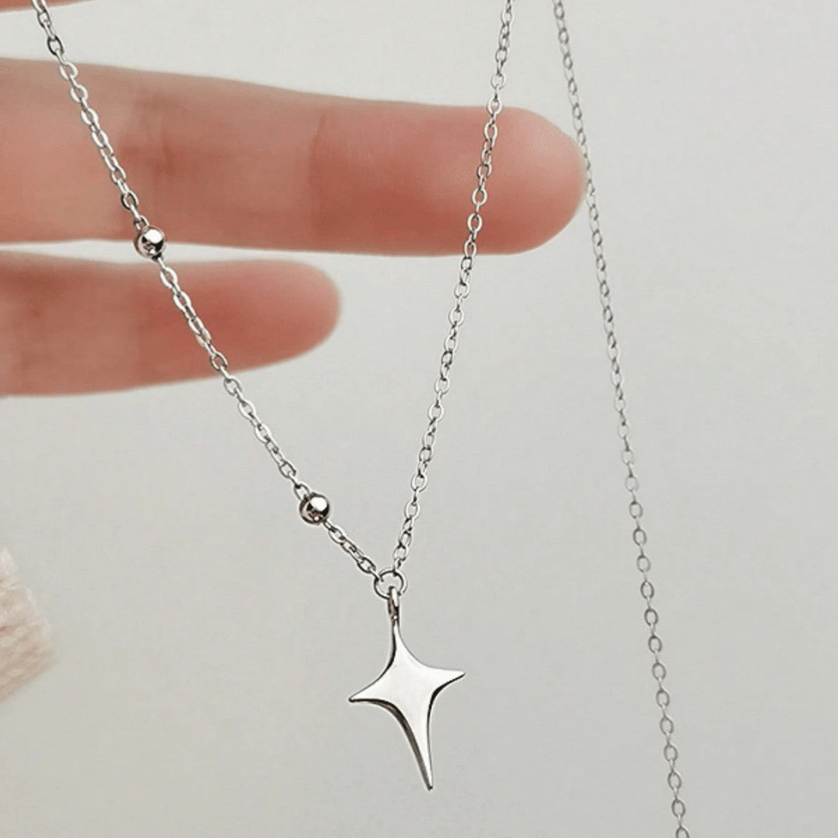 Splicing Asymmetry Niche Design Simple Necklace - FASHIONKULTUR