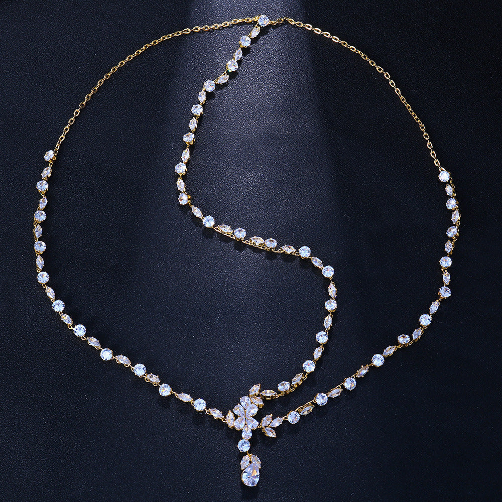Dignified Rhinestone Hair Chain European And American Fashion All-match Multi-layer - FASHIONKULTUR