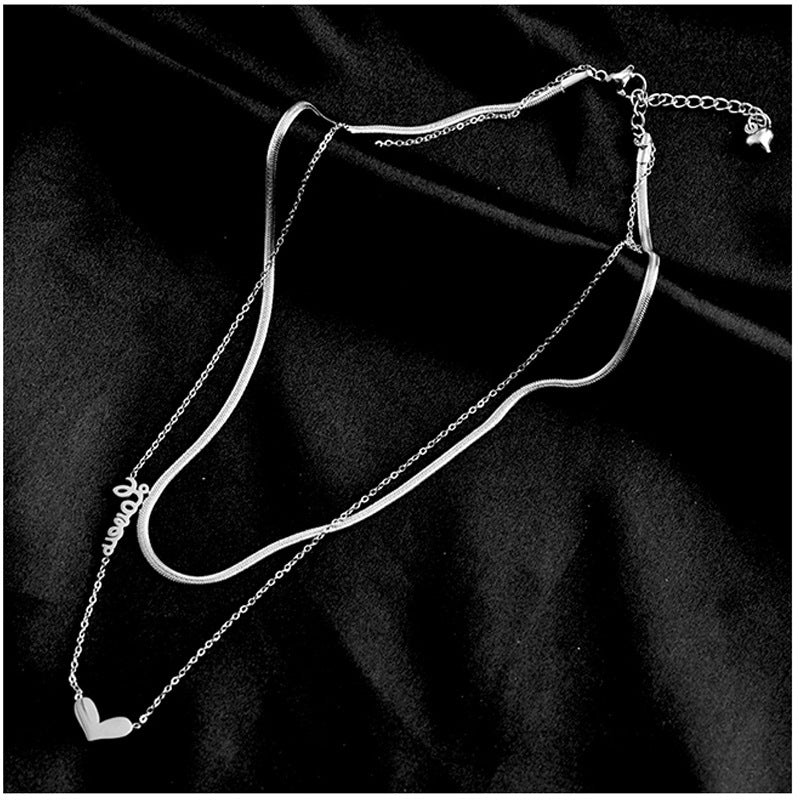 Female simple and versatile non-fading clavicle chain - FASHIONKULTUR