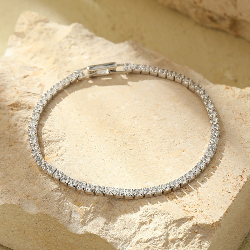 S925 Silver Full Diamond Shining High-grade Bracelet For Women - FASHIONKULTUR