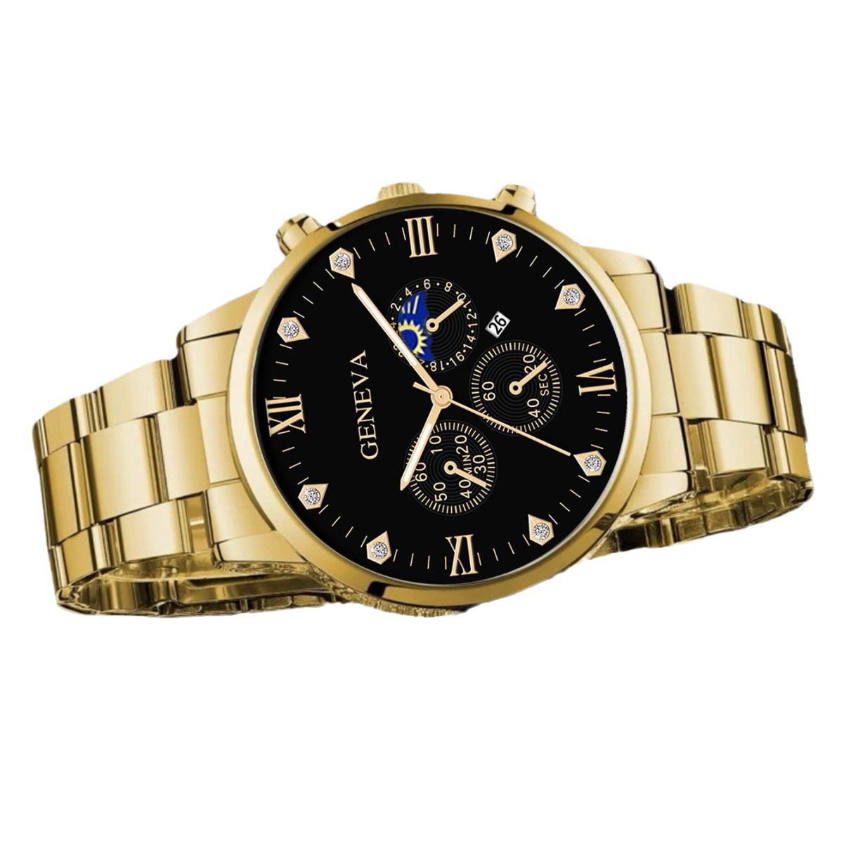 Fashion Business Men's Steel Belt Watch Band Bracelet - FASHIONKULTUR