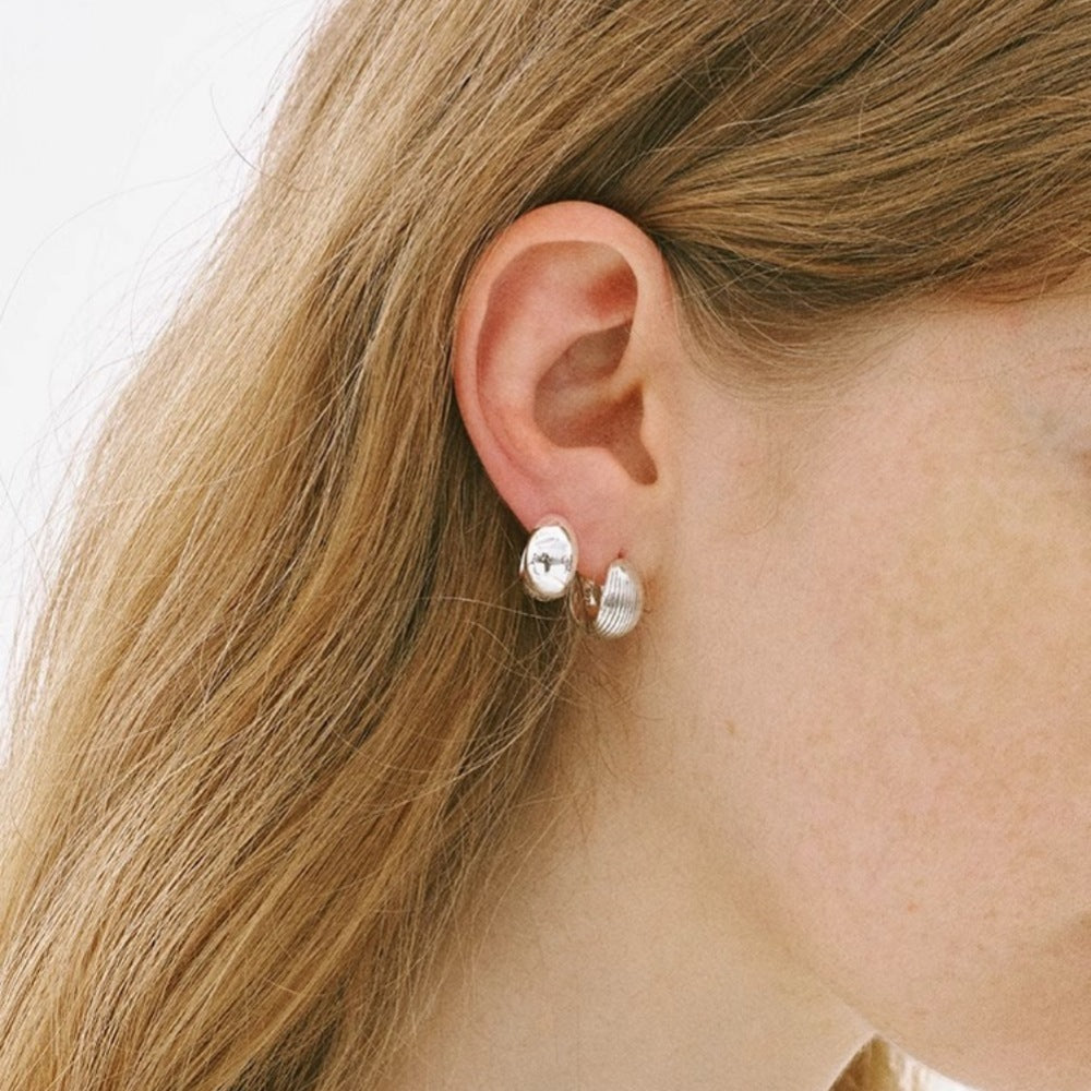 Sterling Silver Stud Earrings For Women Retro Minority Design - FASHIONKULTUR