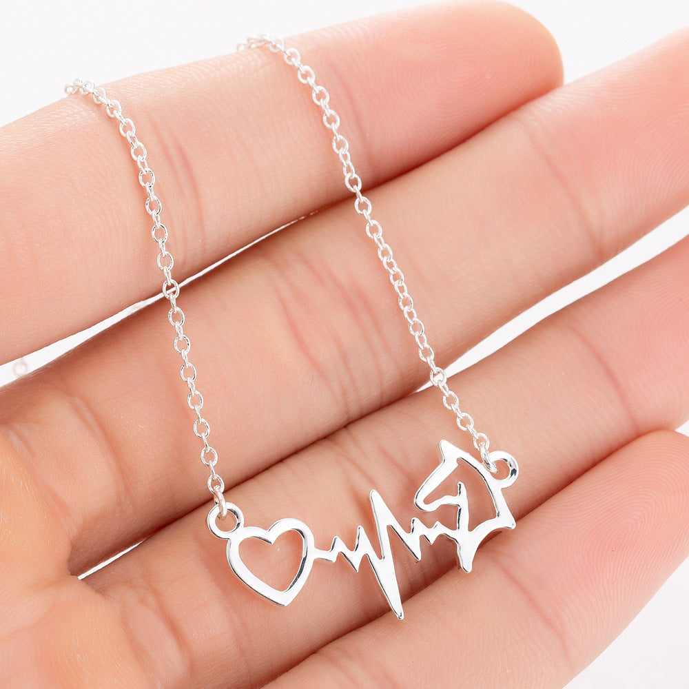 Pet Dog Footprints Paw Necklace Necklaces - FASHIONKULTUR