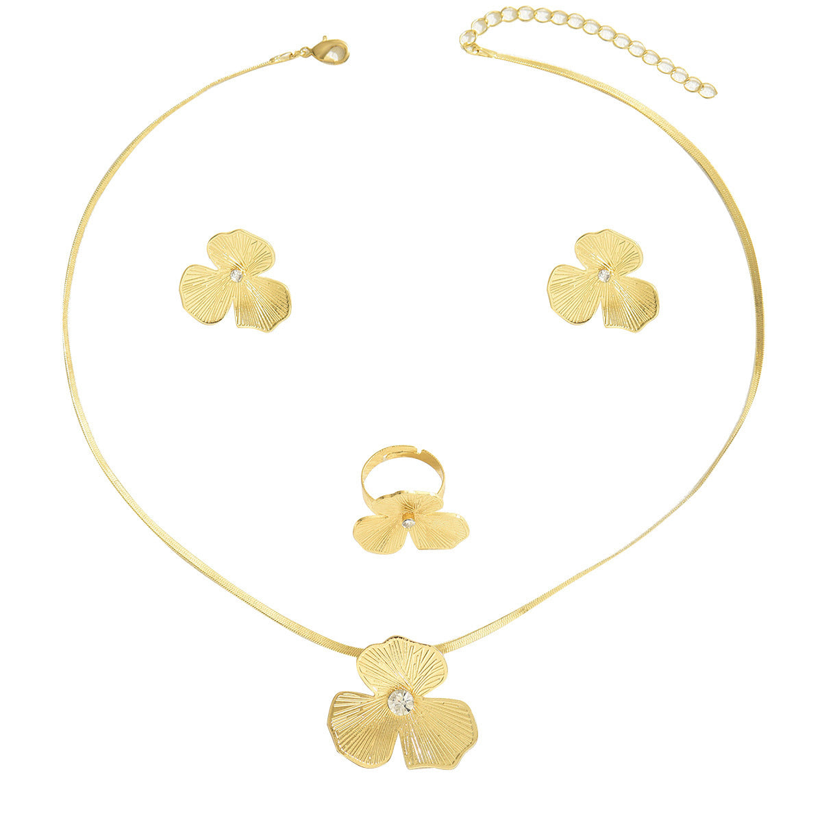 Simple Ladies Necklace Ring Suit Niche - FASHIONKULTUR