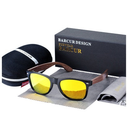 Wooden sunglasses polarized sunglasses men's glasses - FASHIONKULTUR