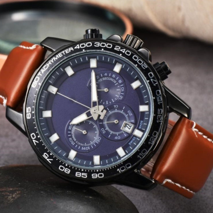 Men's Day Six-pin Full-function Quartz Watch - FASHIONKULTUR