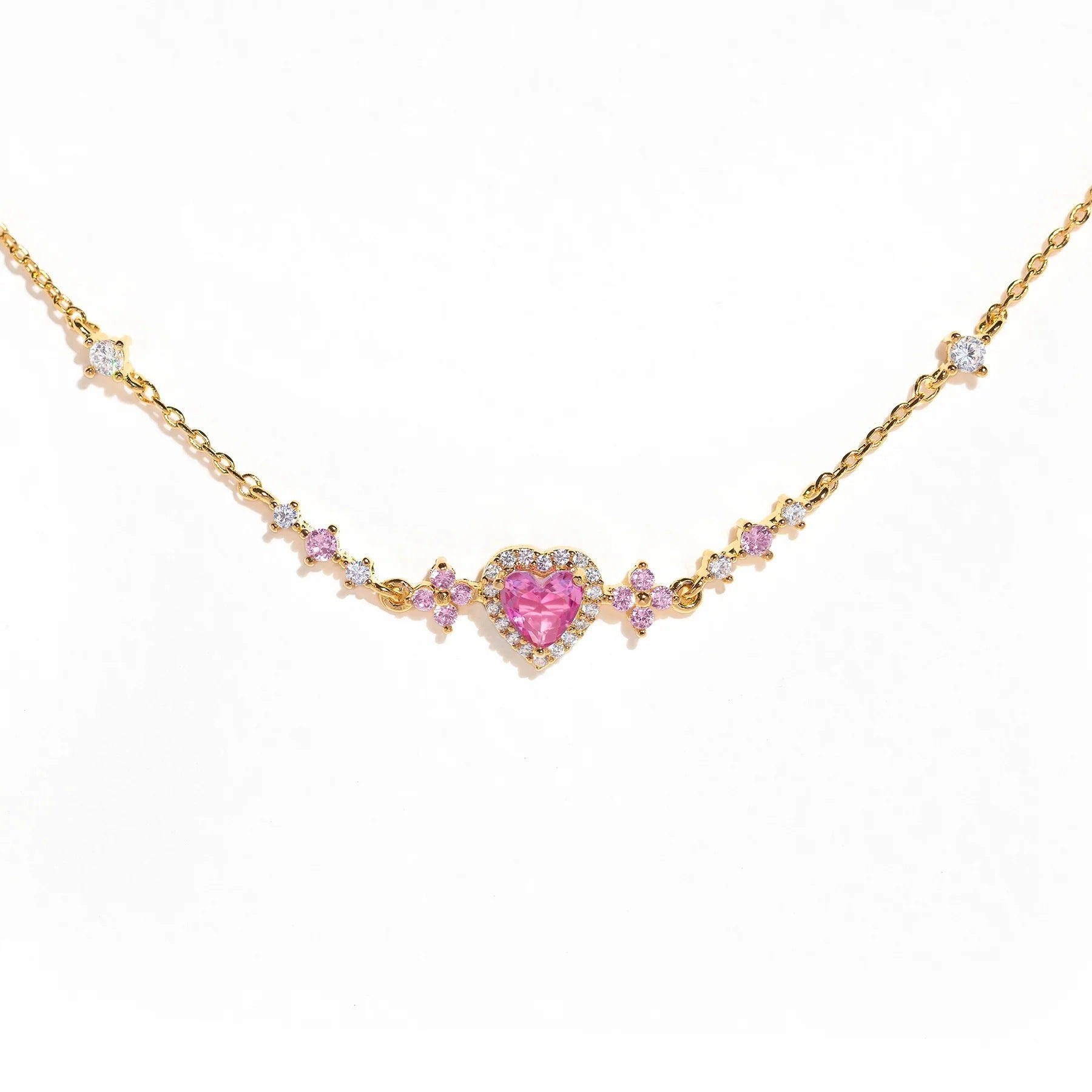 Sweet Bow Heart Rhinestone Bracelet Y2K Ins Fashion Chain Bracelet Valentine's Day - FASHIONKULTUR