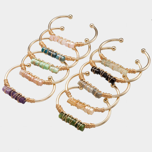 Winding Crystal Gold-plated Crystal Bracelet - FASHIONKULTUR
