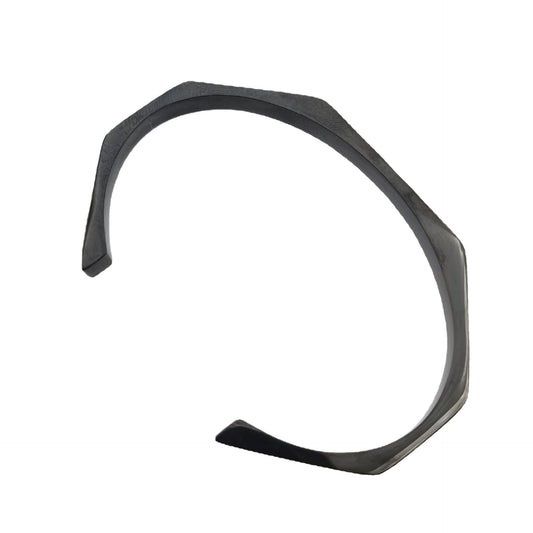 Diamond Hexagonal Smooth Opening Bracelet - FASHIONKULTUR