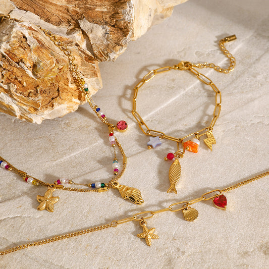 18K Gold Stainless Steel Personalized Bracelet - FASHIONKULTUR