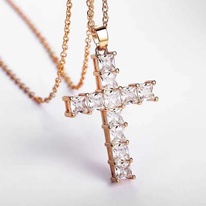 Goth Cross Pendant Necklace - FASHIONKULTUR