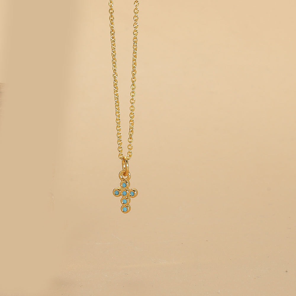 All-match Cross Design Pendant Clavicle Chain Necklace - FASHIONKULTUR