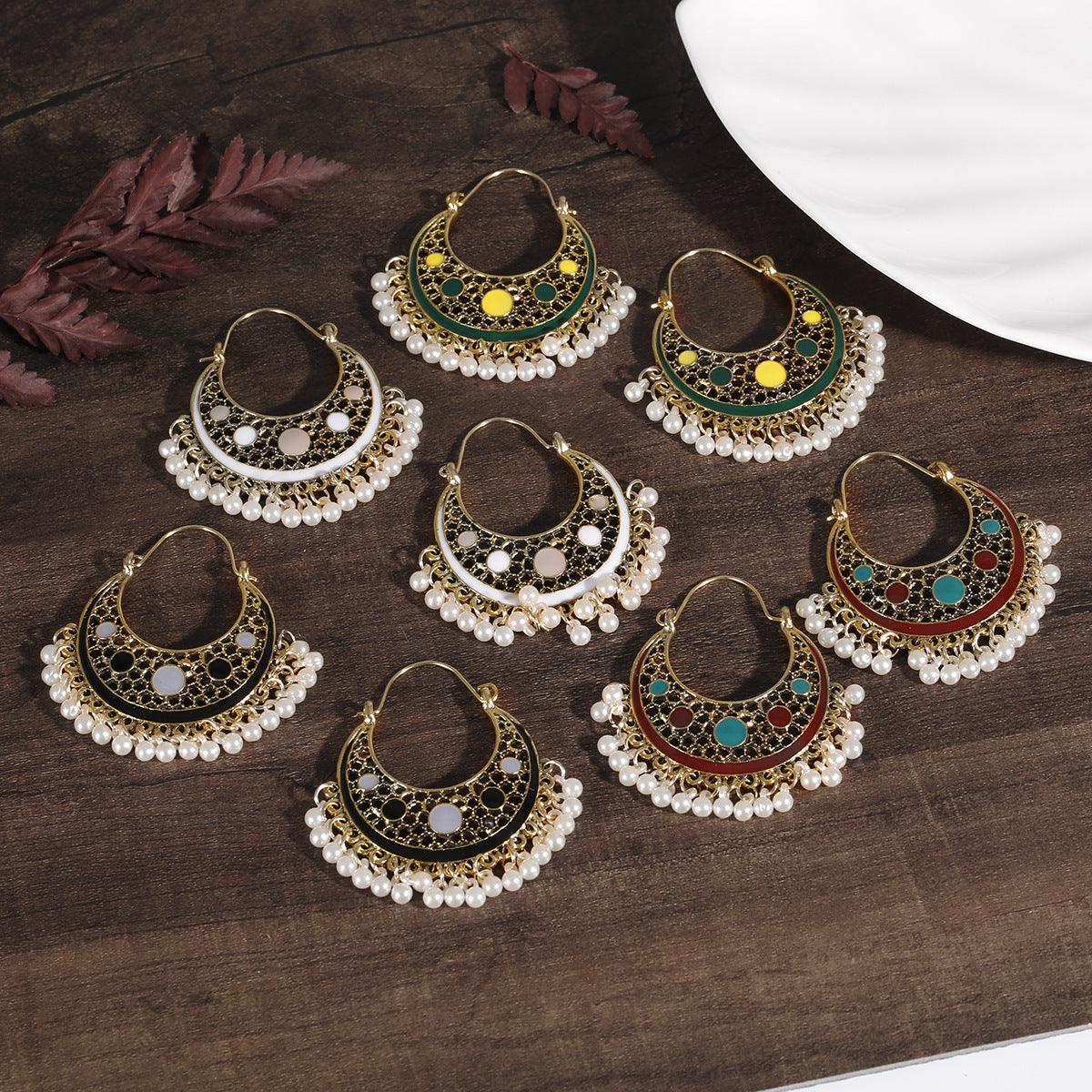 Bohemian Ethnic Style Retro Indian Exotic Style Hong Kong Style Earrings - FASHIONKULTUR
