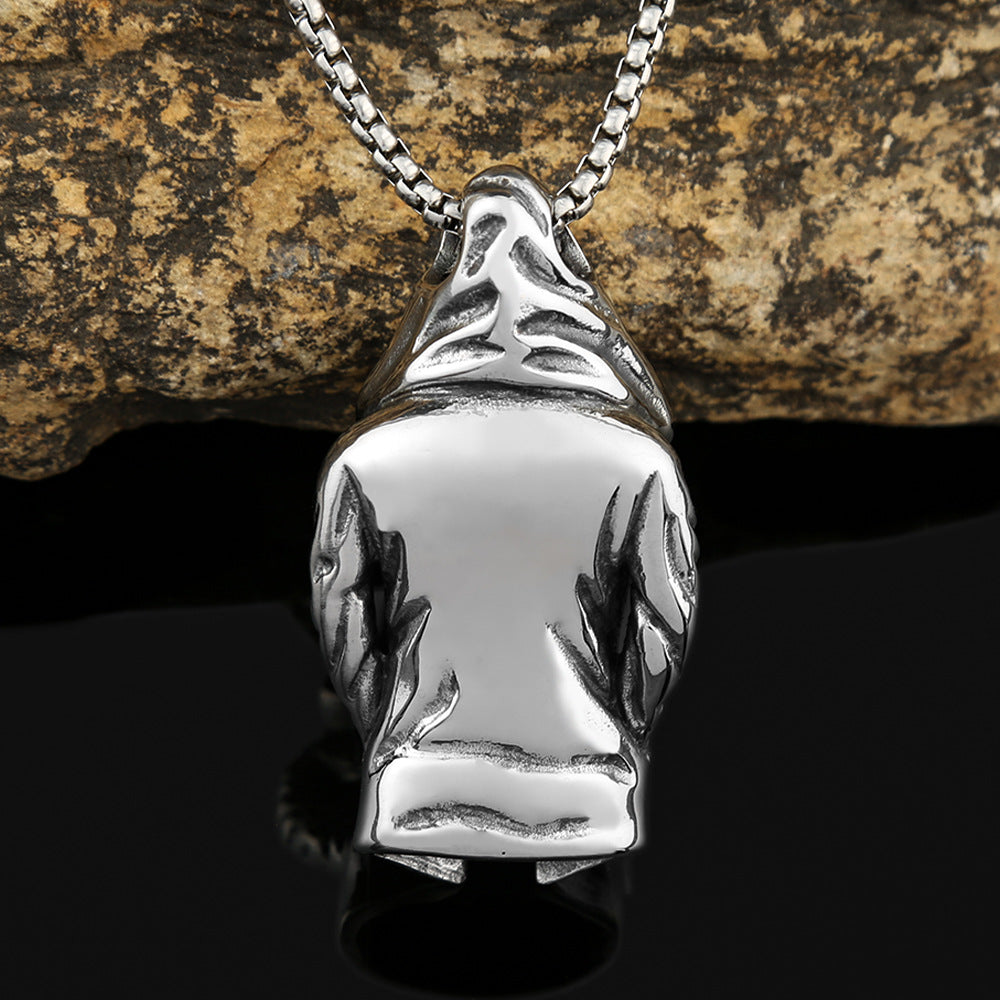 Dark Style Assassin Cloak Stainless Steel Pendant Necklace Ornament - FASHIONKULTUR