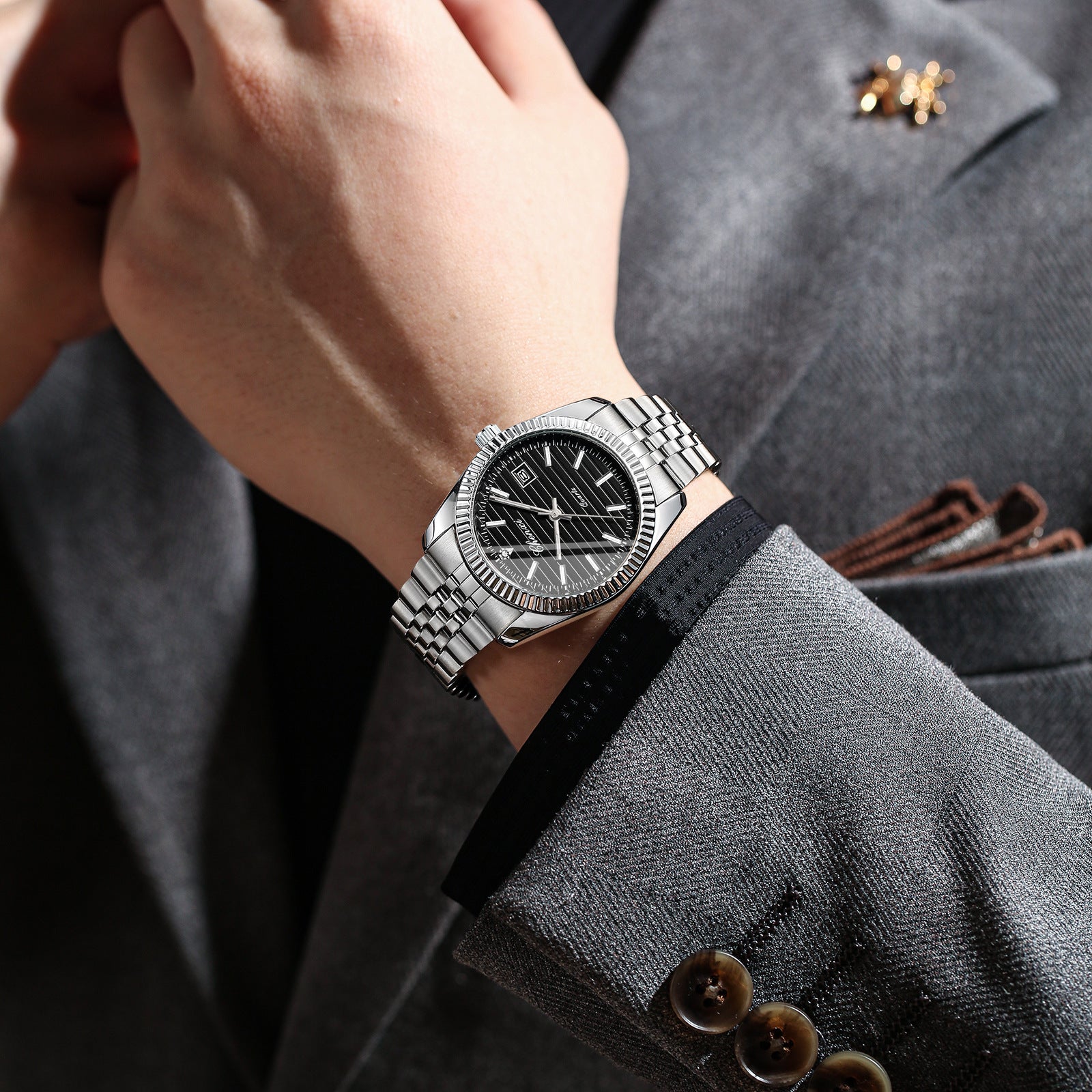 Business Calendar Luminous Waterproof Quartz Watch - FASHIONKULTUR