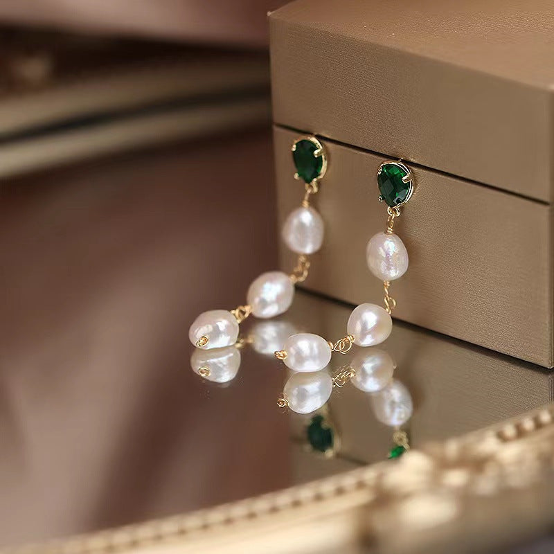 Baroque Pearl Ear Clip Natural Freshwater Pearl Ins - FASHIONKULTUR