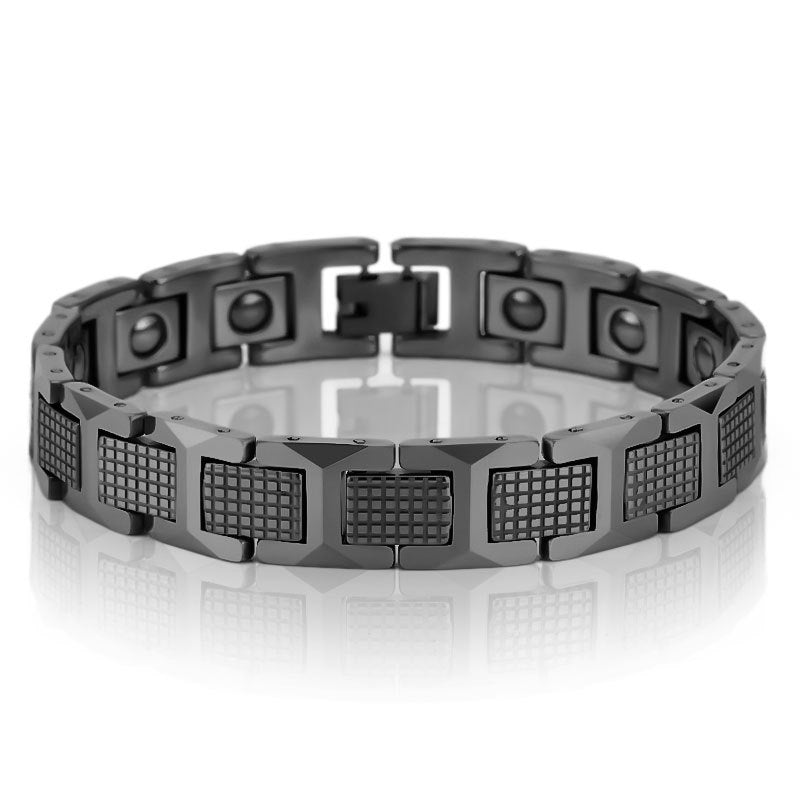 Tungsten Steel Golden Pineapple Shape Magnet Bracelet - FASHIONKULTUR