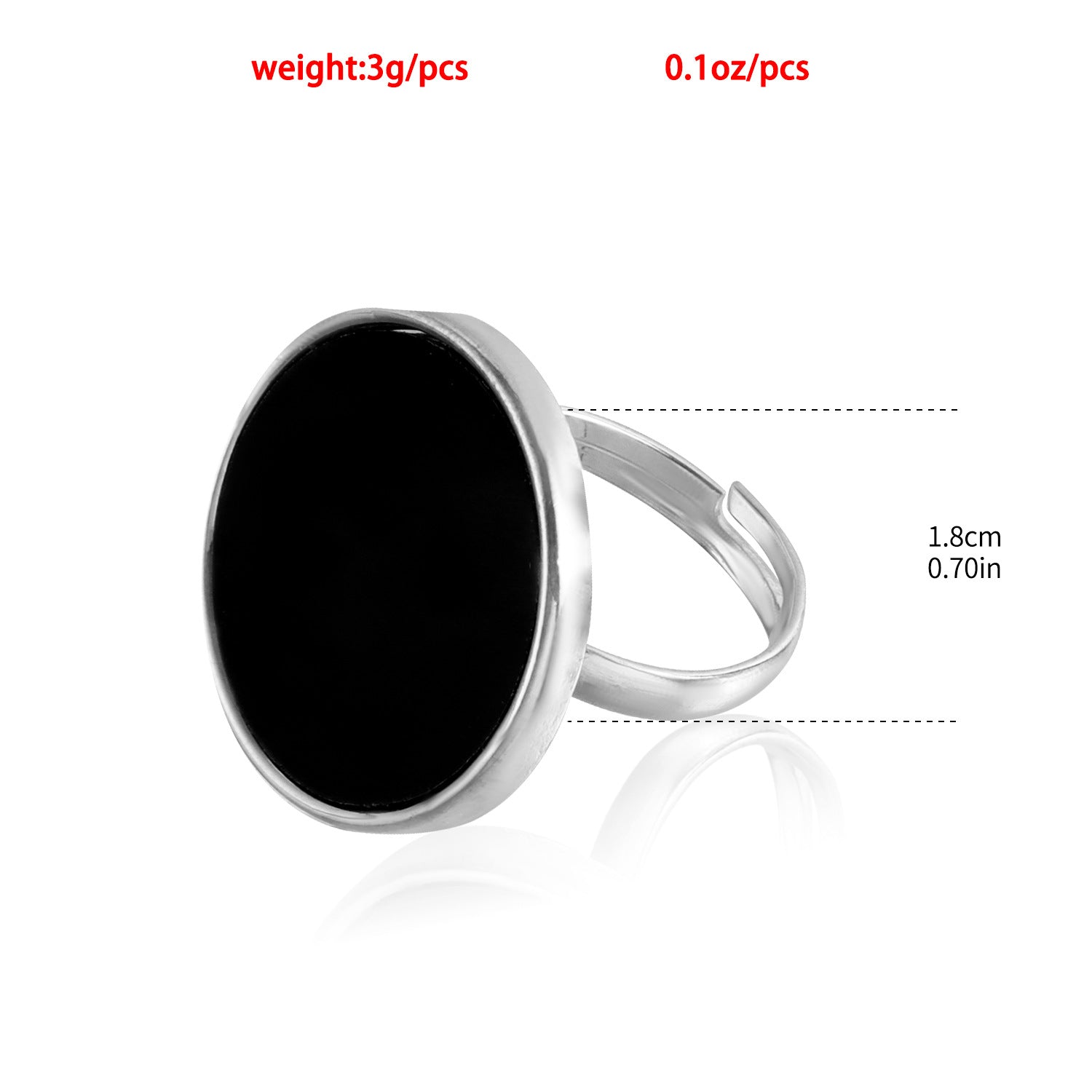 Cold Style Metal Black Fritillary Ring - FASHIONKULTUR