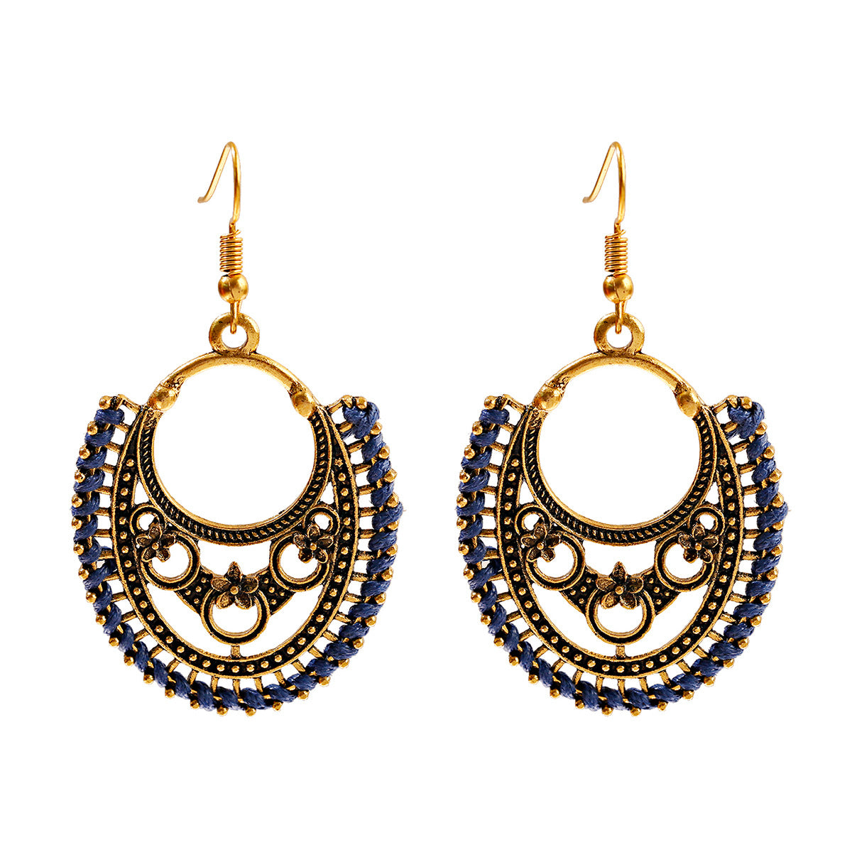 Bohemian Style Vintage Earrings Hollow Design Simple And Elegant - FASHIONKULTUR