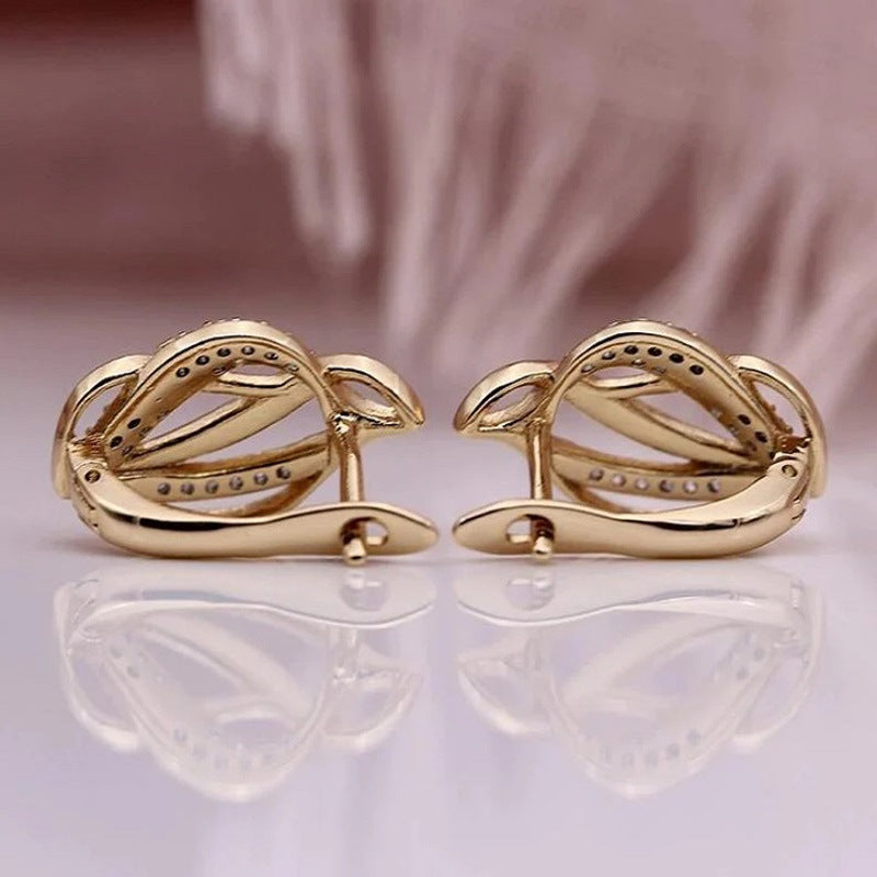 Fashion Personalized Twist Irregular Ear Studs - FASHIONKULTUR