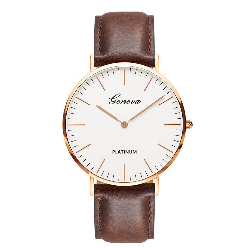 Quartz Ultrathin And Simple Belt Men's Watch - FASHIONKULTUR