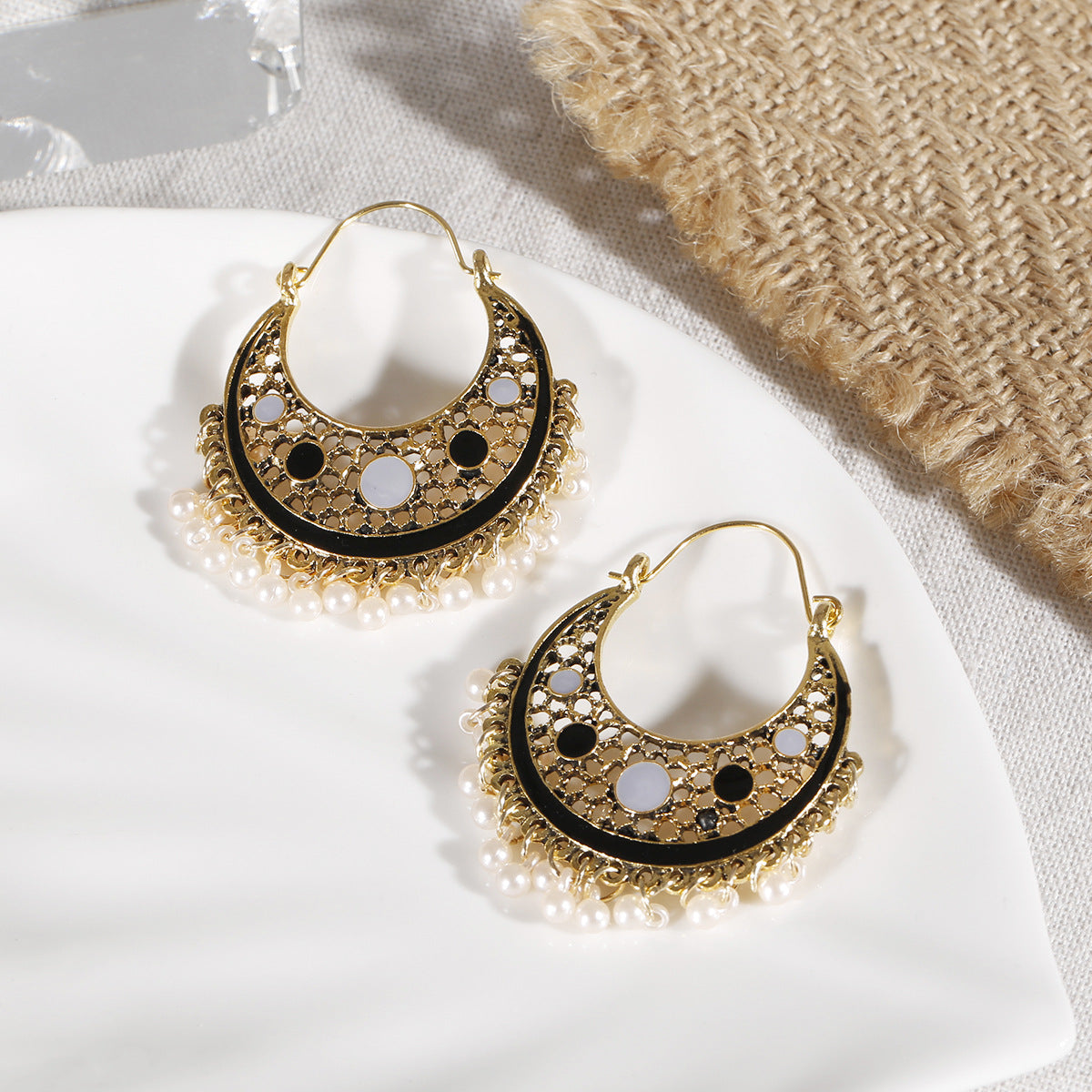 Bohemian Ethnic Style Retro Indian Exotic Style Hong Kong Style Earrings - FASHIONKULTUR