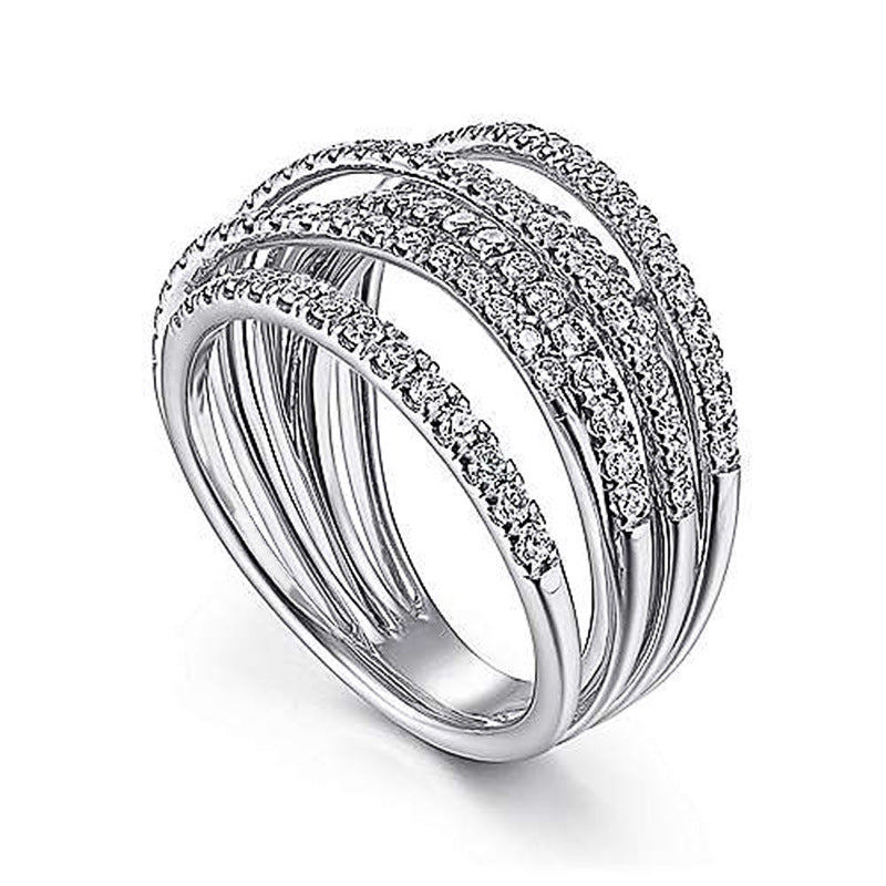 Hip Hop Men's And Women's Rings Retro Geometric Lines - FASHIONKULTUR