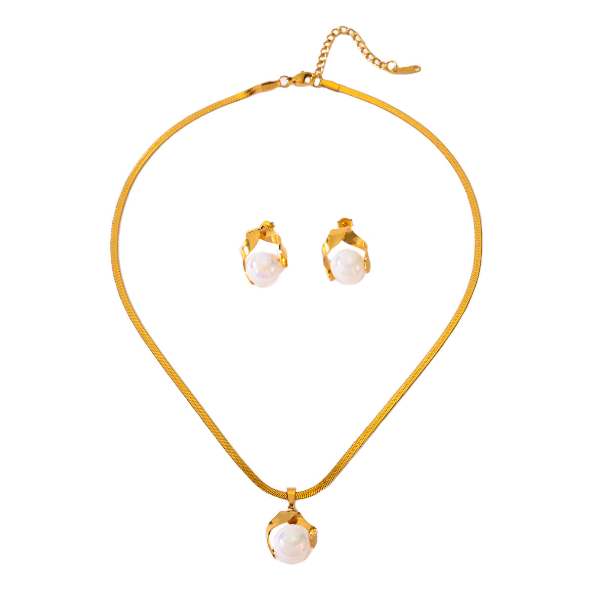 Fashion Lady Pearl Earings Set - FASHIONKULTUR